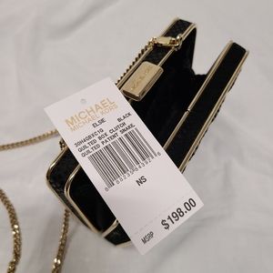 MK Elsie Quilted Box Clutch Snake